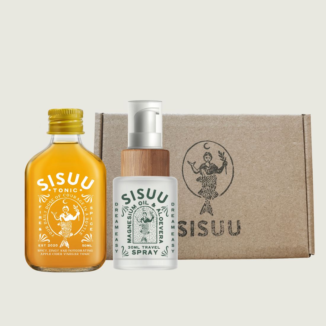 SISUU Travel Bundle - Magnesium Spray &amp; SISUU tonic