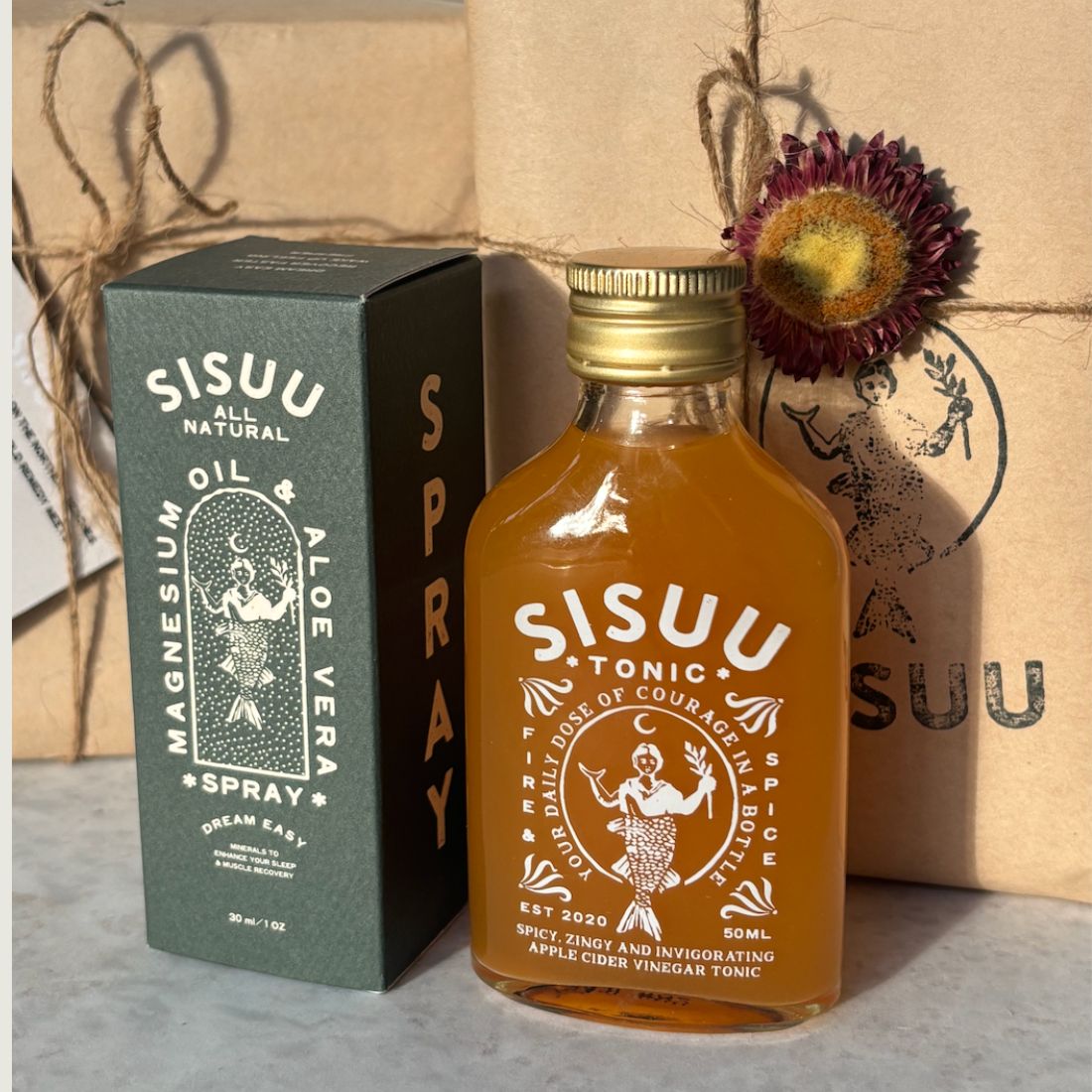 SISUU Travel Bundle - Magnesium Spray &amp; SISUU tonic