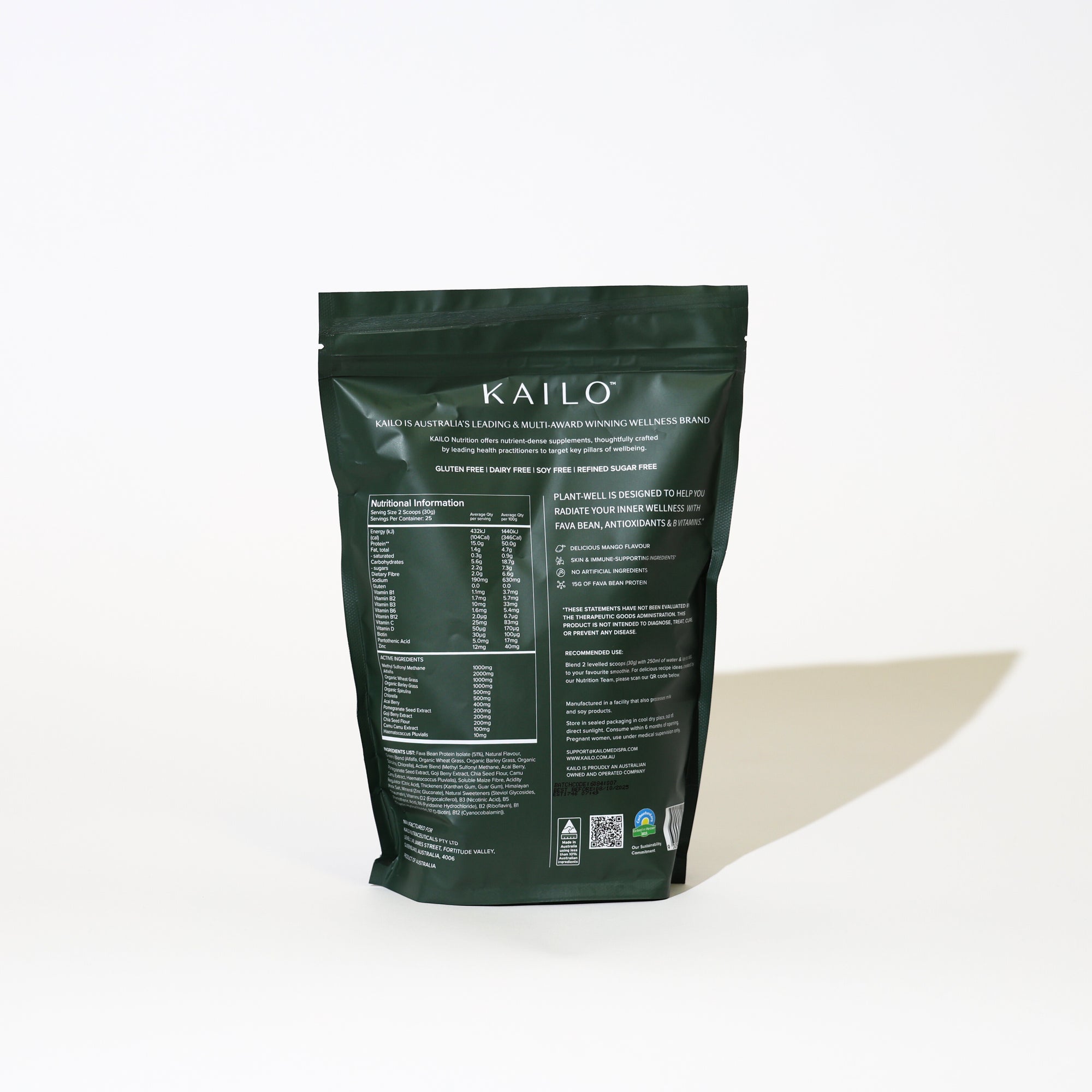 Plant Well | Mango Plant-Based Protein &amp; Super Greens Blend